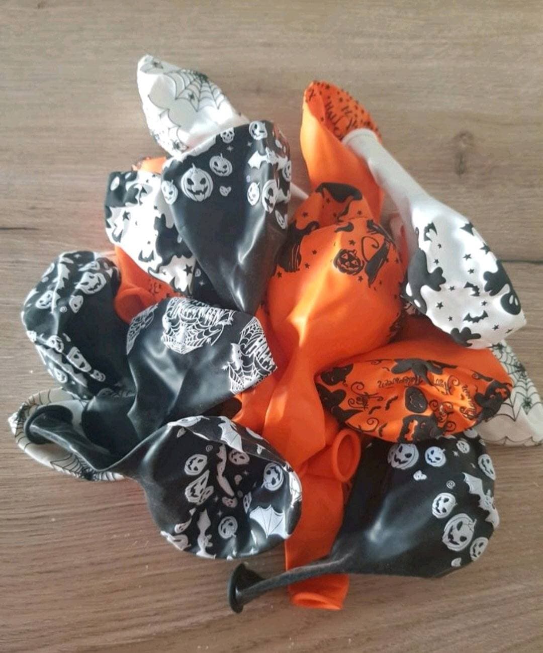 Lot 3 chaussons Halloween orange noir blanc