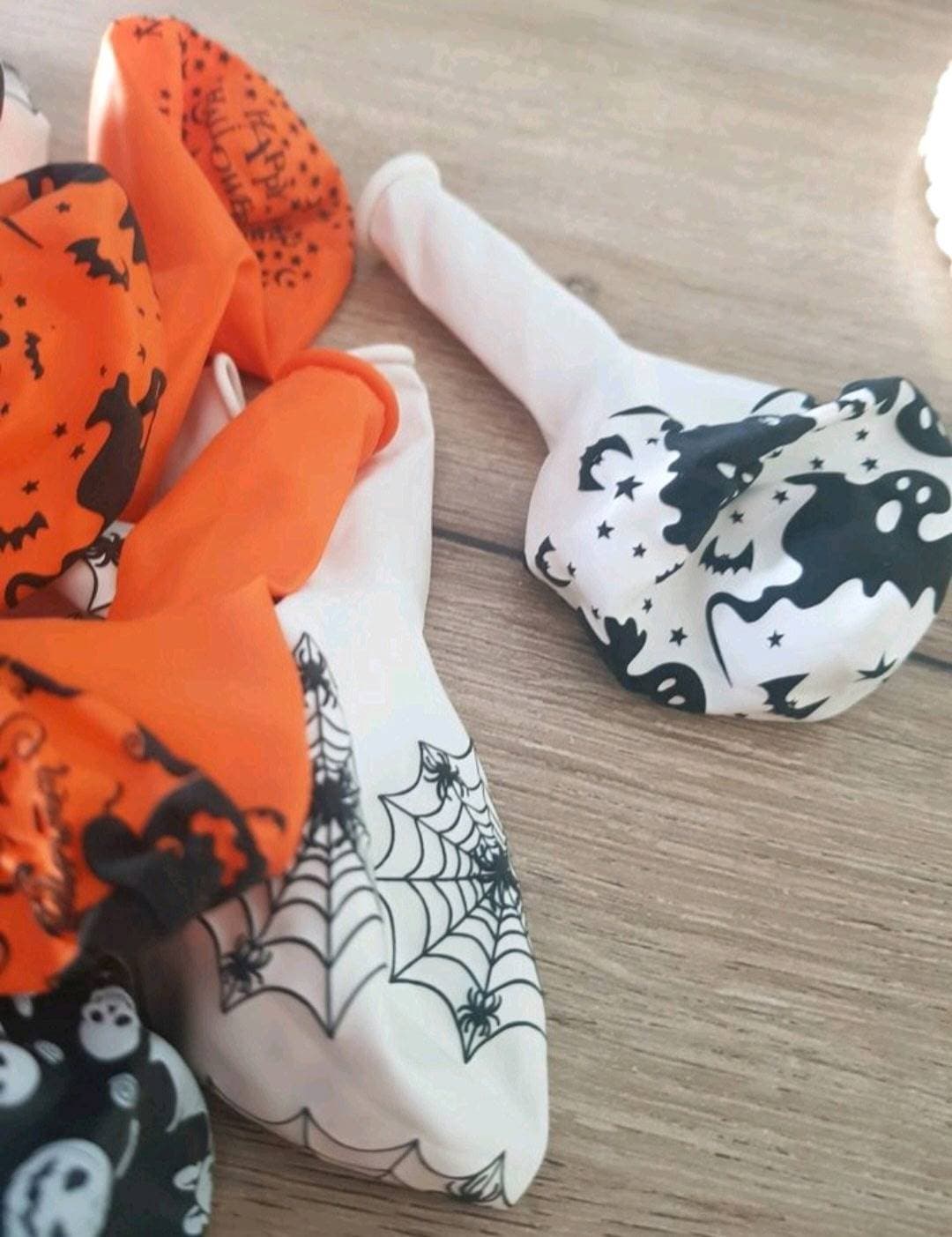 Lot 3 chaussons Halloween orange noir blanc — photo 3